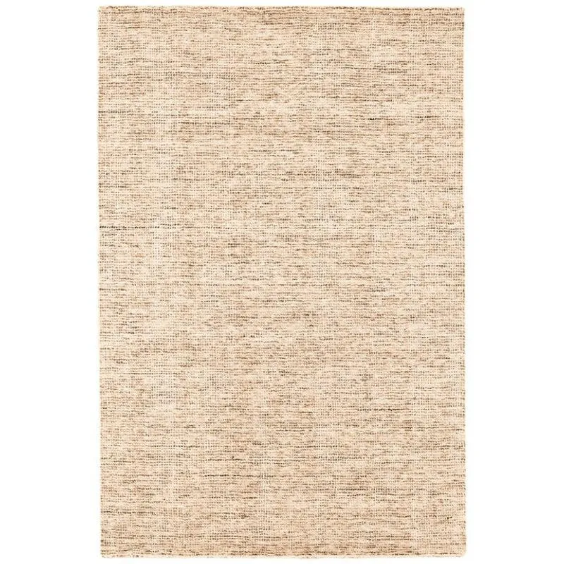 Thread Tale Hand Woven Wool Rug - Cream & Brown media 1
