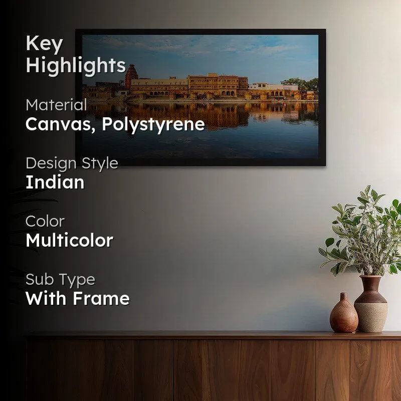 Ayodhya Ram Mandir Wall Painting With Frame media 2