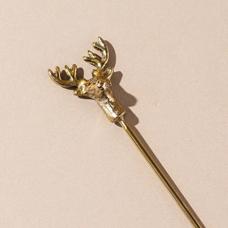 Posh Pin Stainless Steel Cocktail Pick - Gold media 5