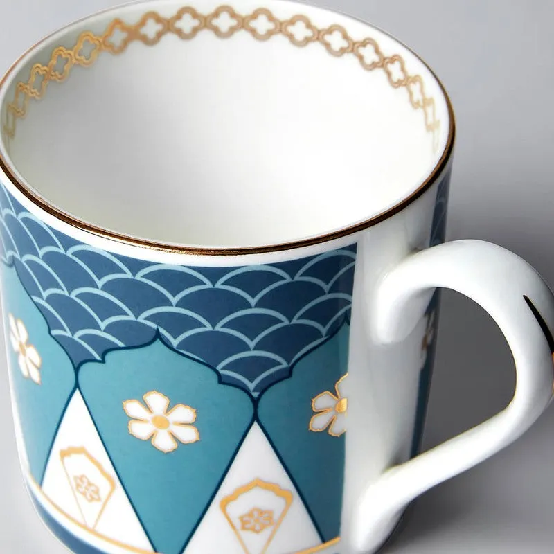 India Circus Oceanic Opulence Melon Tea Cups (220 mL Each Each) - Set Of Six media 5