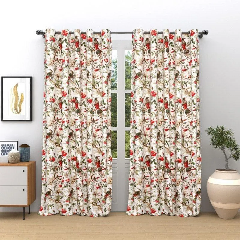 Koel Charm Single Curtain - Red media 3