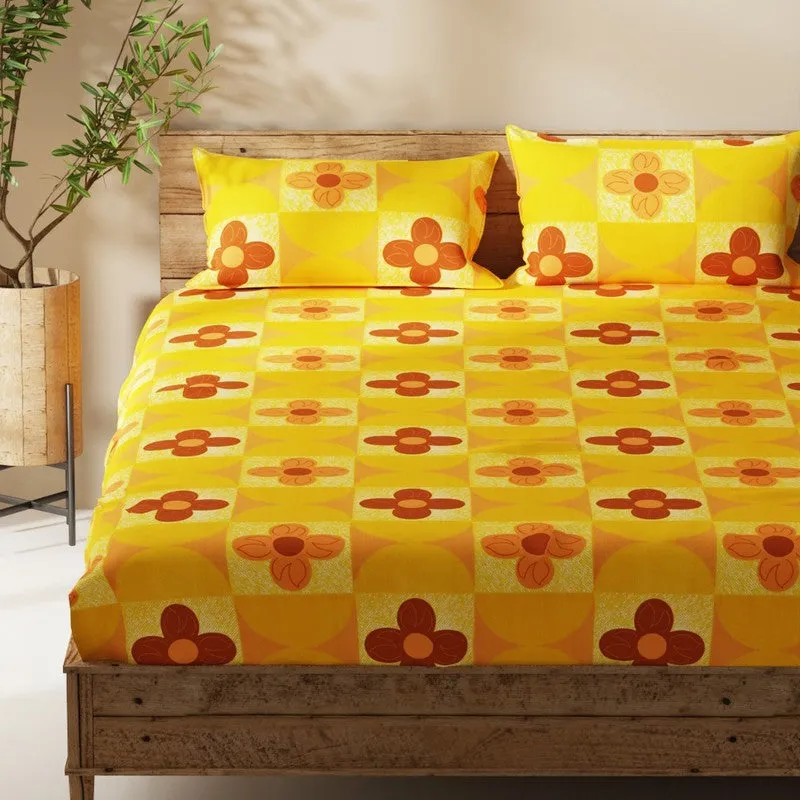 Prycon Bedsheet (Mustard) - 115 GSM media 4