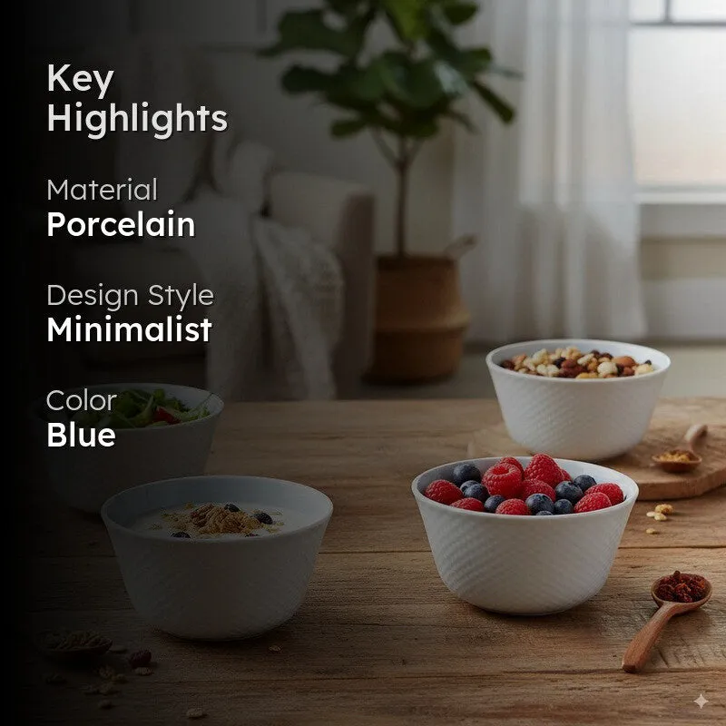 Nivra Snack Bowls (300 mL) - Set Of Four media 2