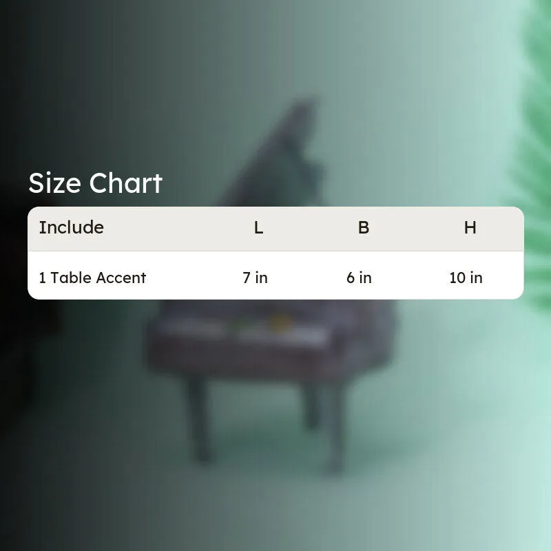 Piano Past Table Accent - Silver media 7