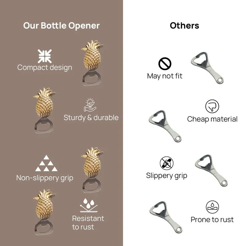 Tropical Twist Stainless Steel Bottle Opener - Gold media 7