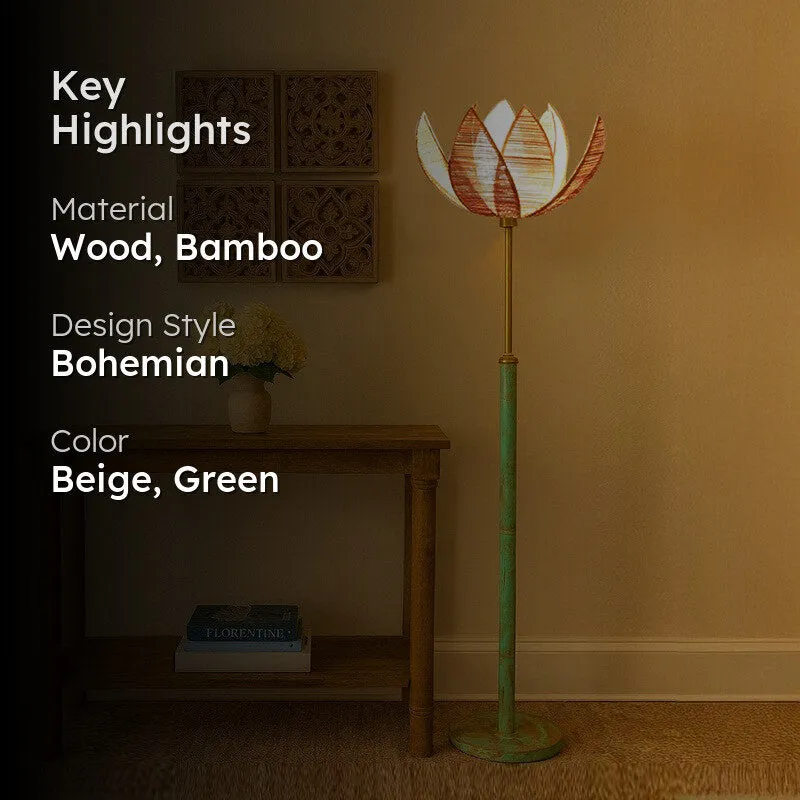 Boho Dream Bamboo Floor Lamp - 2