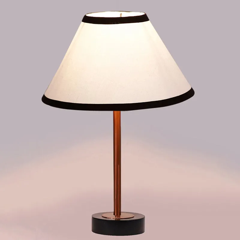 Cotin II Stripe Rodin Wooden Table Lamp - White,Copper,Black media 5