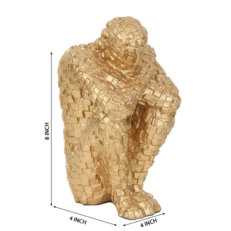 Secluded Thinker Showpiece - Gold media 8