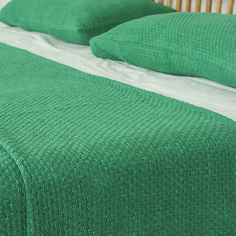 Solara Whim Handloom Bedcovers - Green media 5