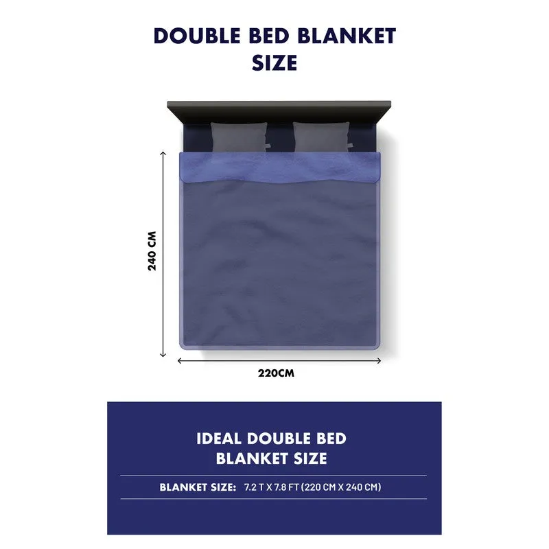 Monte Carlo Crimson Elegance Blanket (Blur,Red) - 691 GSM media 7