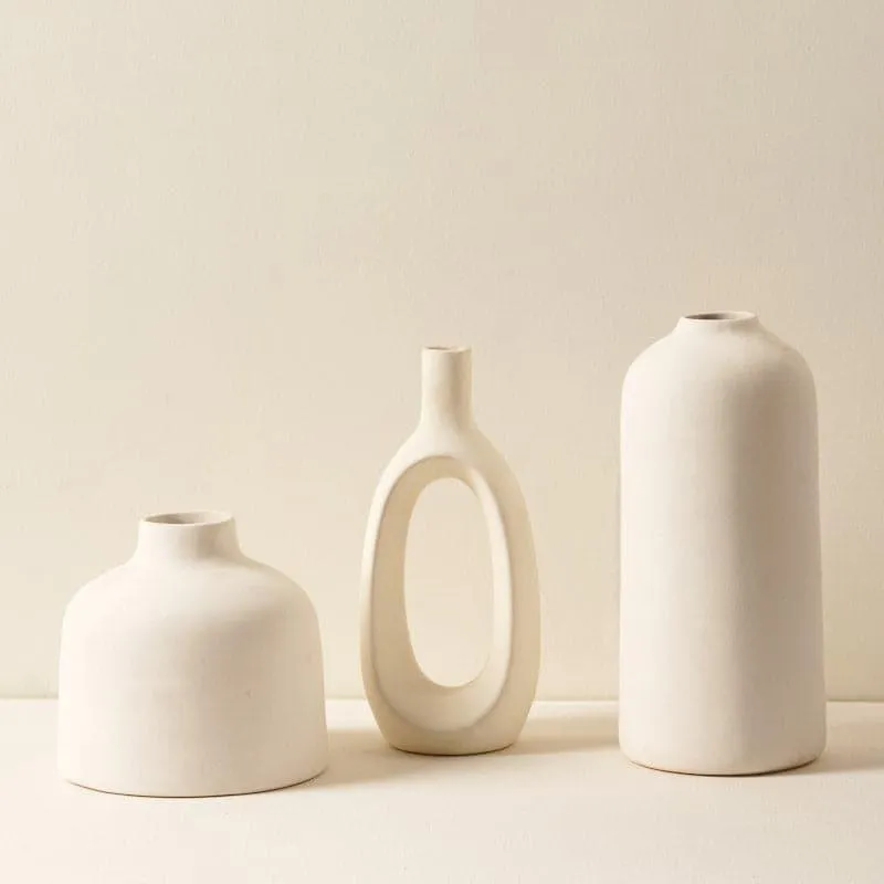 Kein Vase (White) - Set Of Three media 3