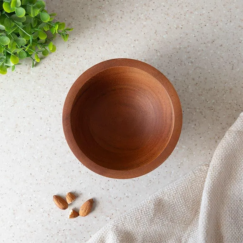 Evna Wooden Serving Bowl media 3
