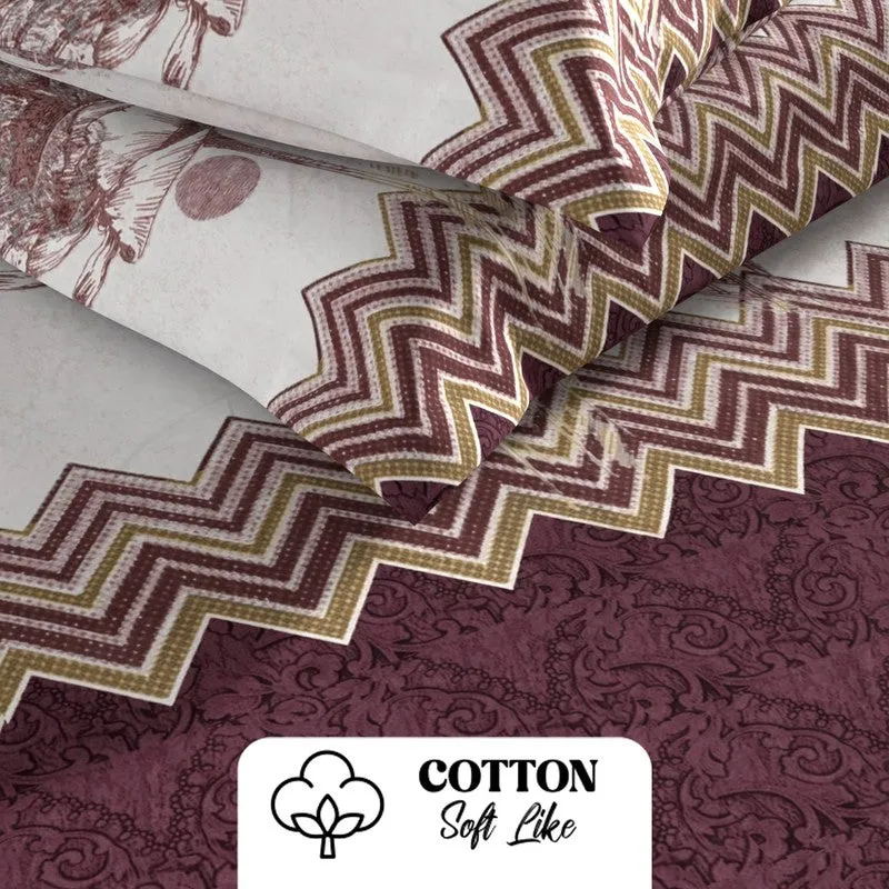 Wyril Bedsheet (Maroon) - 115 GSM media 5