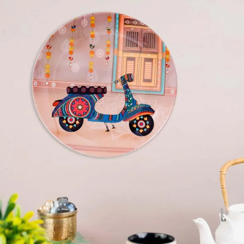 Rejoicing Scooter Ride Decorative Plate media 1
