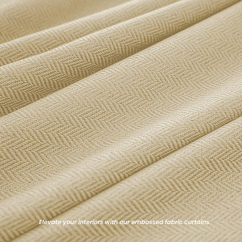 Urban Space Drift Blackout Curtain (Beige) - Set Of Two media 3