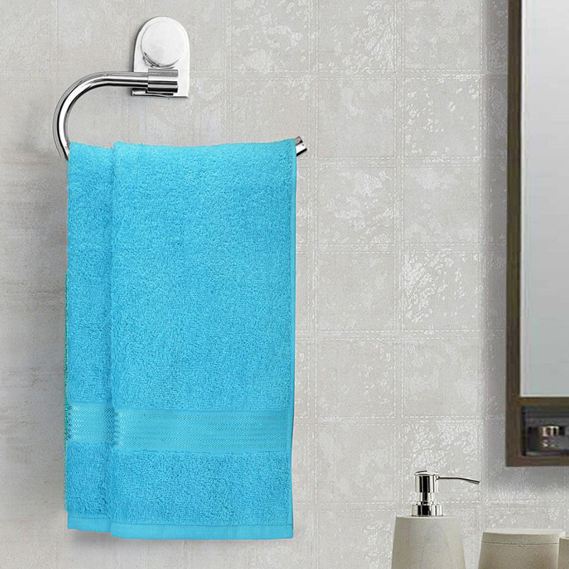 Eva Quick Dry Hand Towel (Blue) - Set Of Two