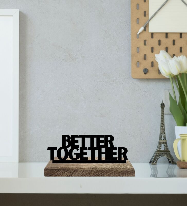 Home Blessing Harmony Typography Showpiece - Set Of Two media 4