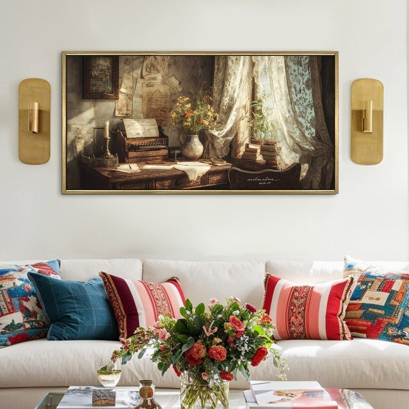 Alluring Candlelit Vintage Wall Art