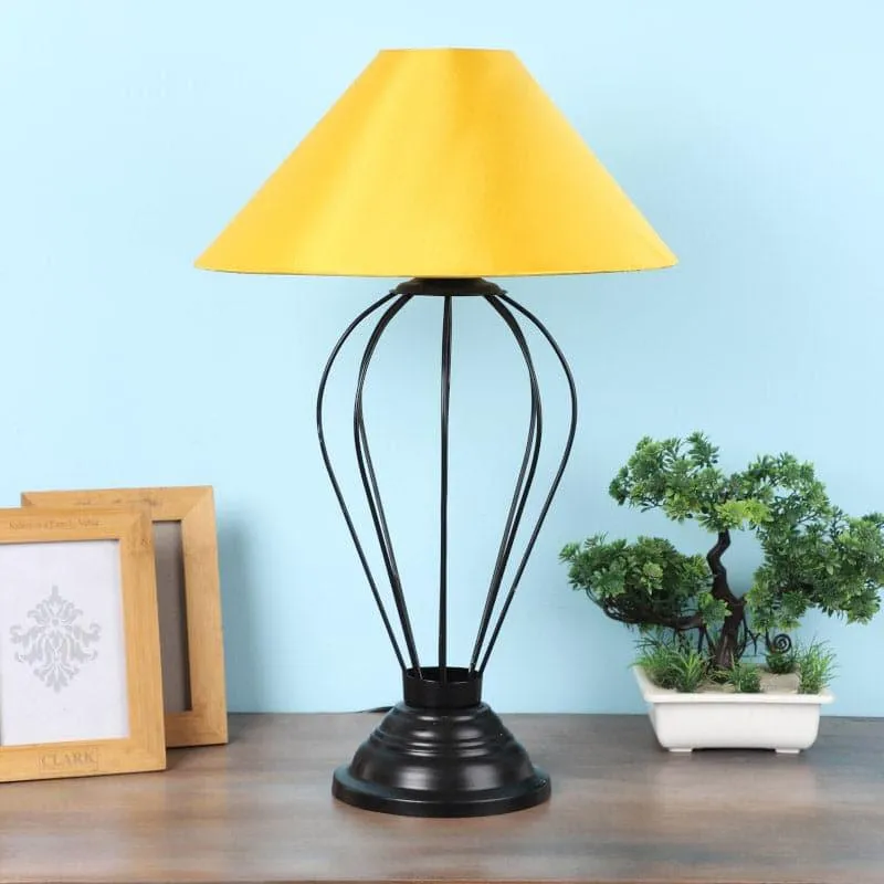 Sunglow Maximus Fabric Table Lamp - Yellow,Black media 3