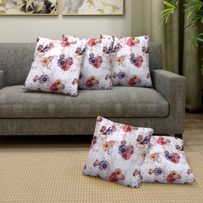 French Florals Cushion Cover - Set Of Five