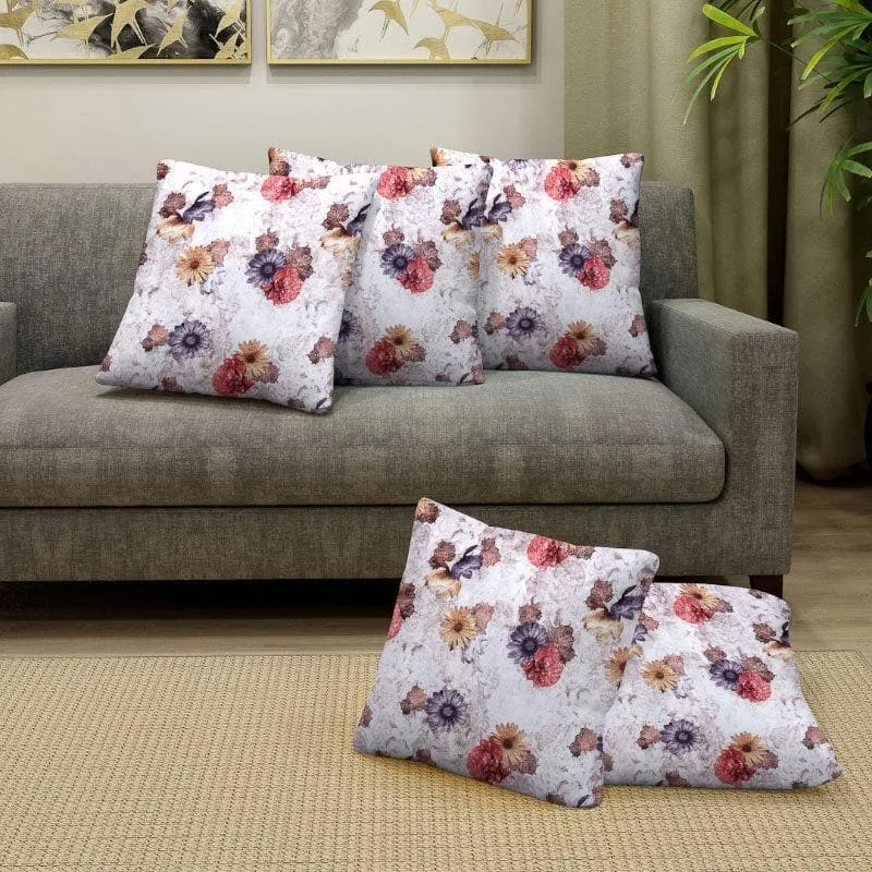 French Florals Cushion Cover - Set Of Five media 1