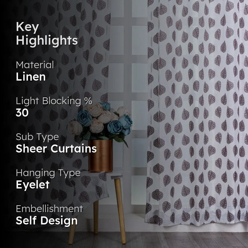 Kivelle Premium Floral Curtain - Set Of Two media 2