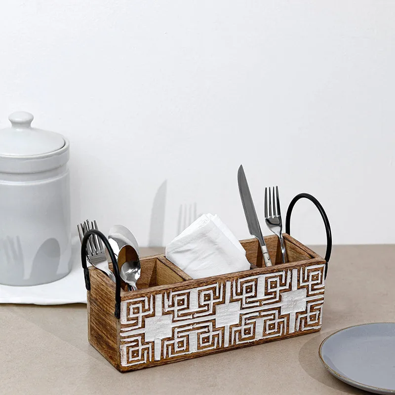 Stack Wood Cutlery Stand media 1