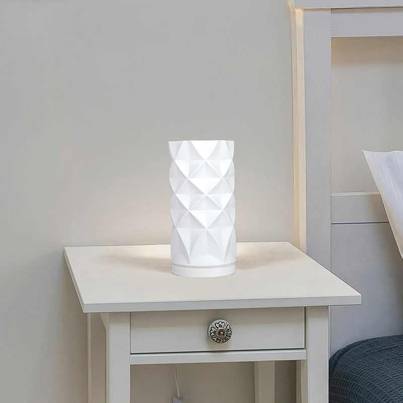 Bioluxe Lume 3D Printed Table Lamp - White media 3