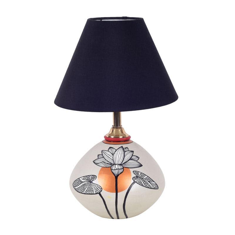 Silver Bloom Terracotta Table Lamp - Multicolor media 4