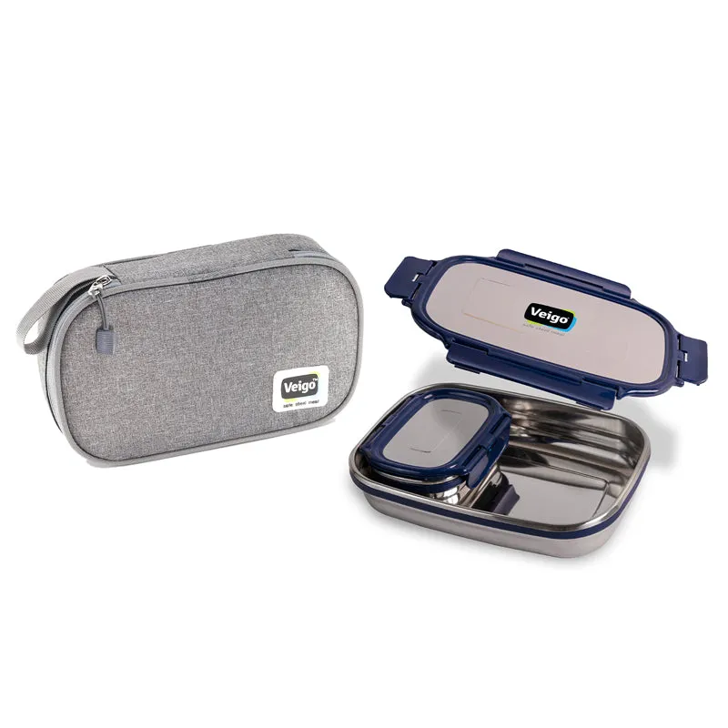 Delico Pack Blue Lunch Box With Insulated Pouch (775 /150 mL) - Three Piece Set media 7