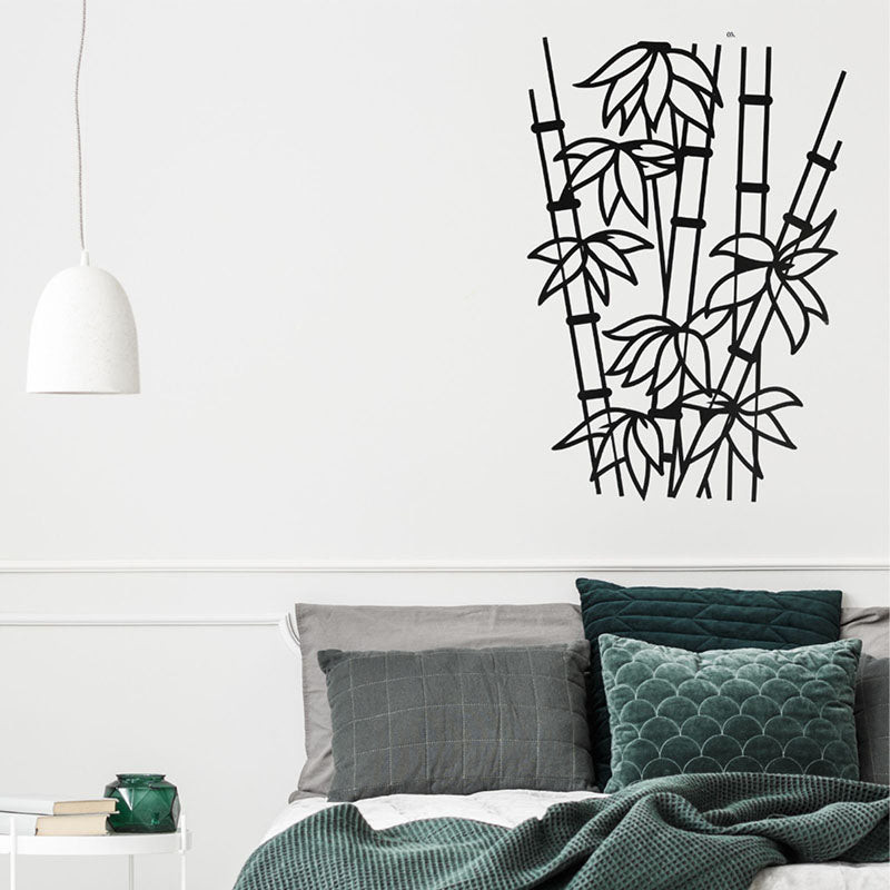 Bamboo Black Iron Wall Accent