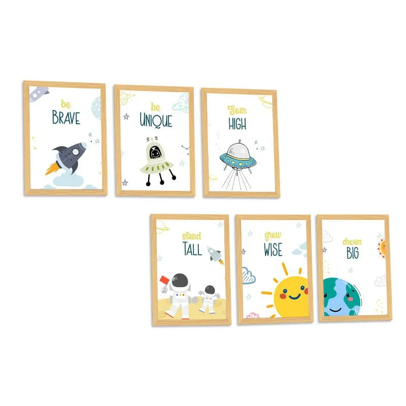 Space Saga Kids Wall Art - Set Of Six media 3
