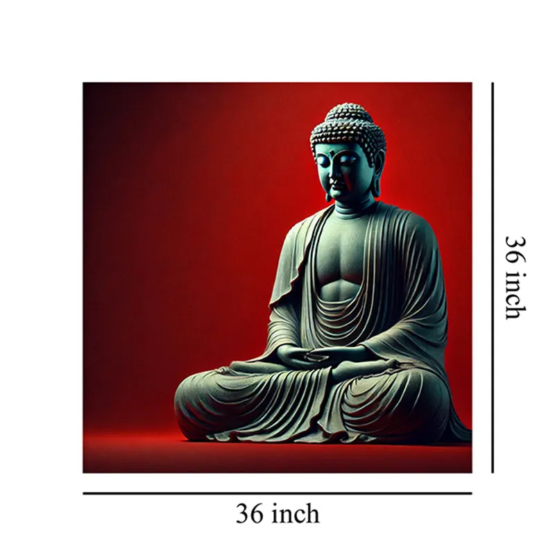 Red Aura Buddha Wall Painting media 9