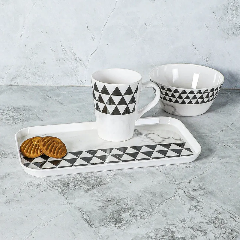 Mivono Serving Set (Black & White) - Three Piece Set media 5
