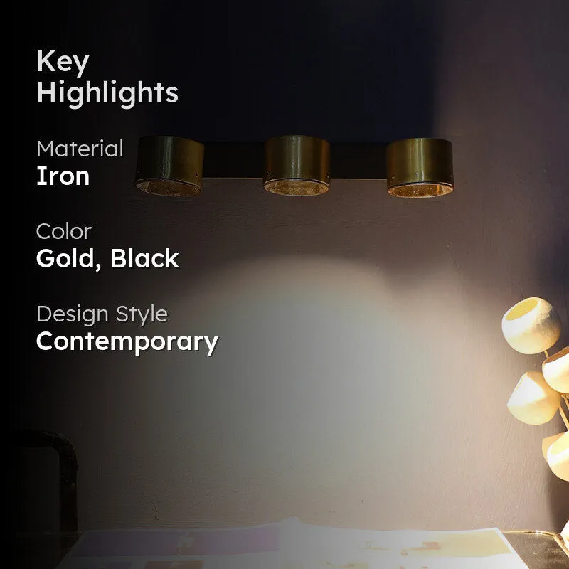 Lumos Triple Cluster Iron Wall Lamp media 2