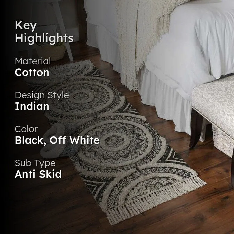 Lensi Floral Cotton Runner Rug media 2