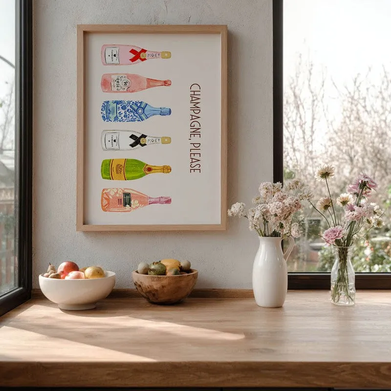 ChampagneBar Archival Canvas Wall Art - Brown media 6