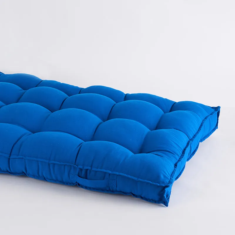 Pawdium Solid Cotton Floor Cushion - Blue media 3