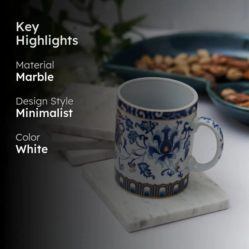 Bruna Square Marble Coaster - Set Of Four media 2