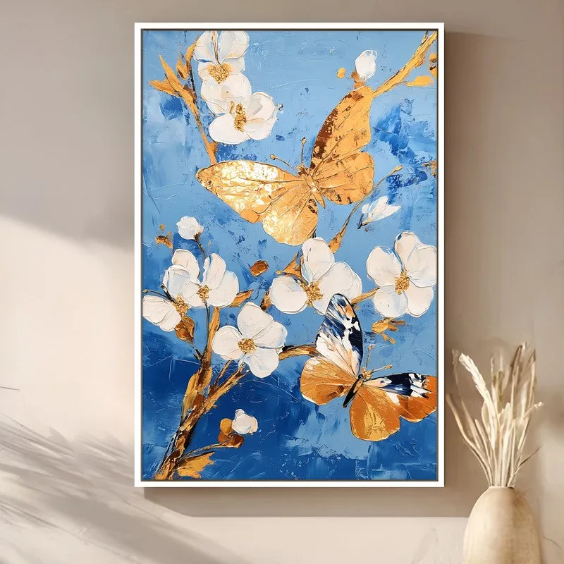 Titli Petals Wall Art With Frame media 1