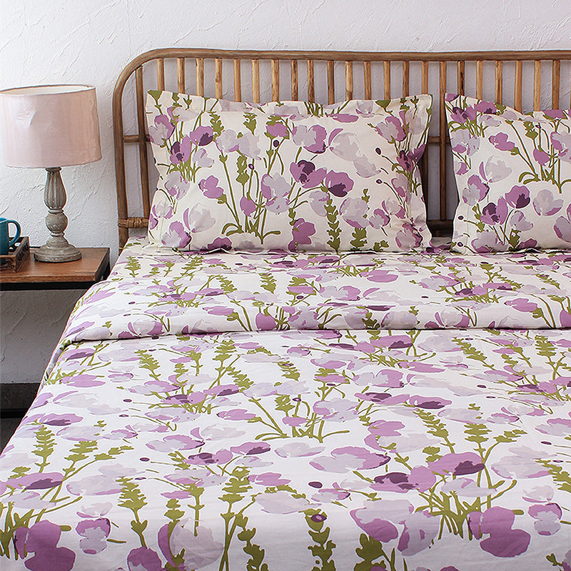 Lavender Lillies Cotton Duvet Cover media 3