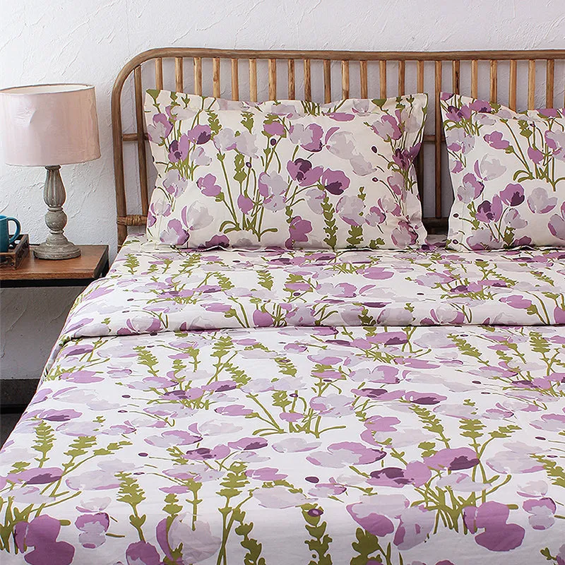 Lavender Lillies Cotton Duvet Cover media 3