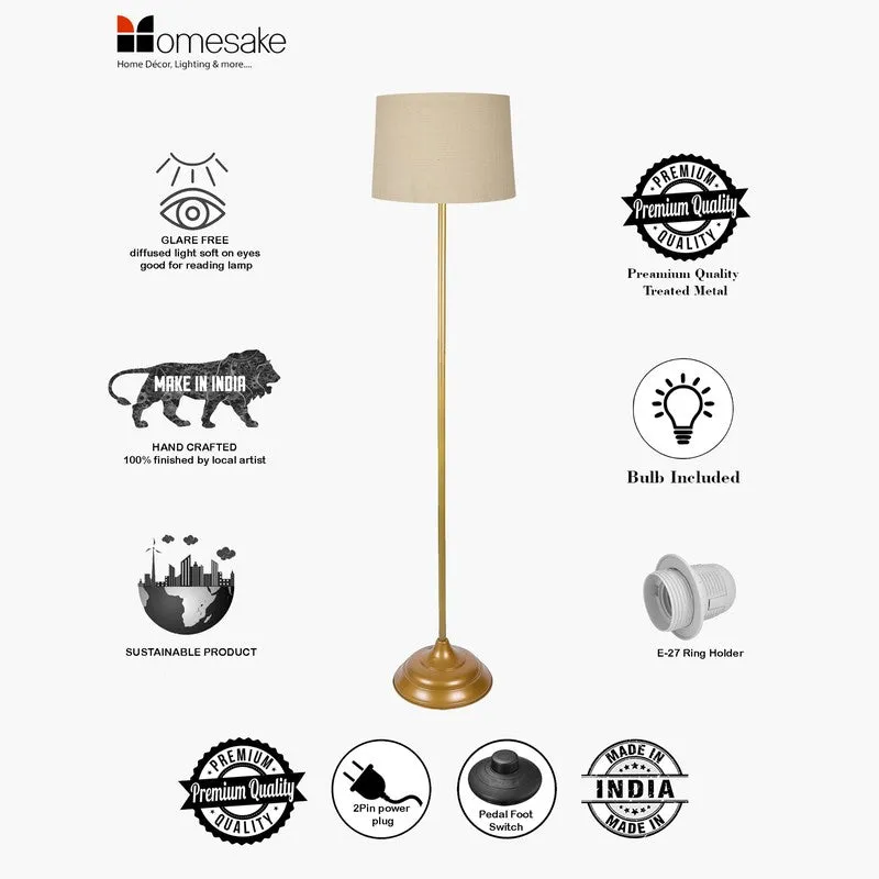 Gabriella Floor Lamp - Gold & White media 4