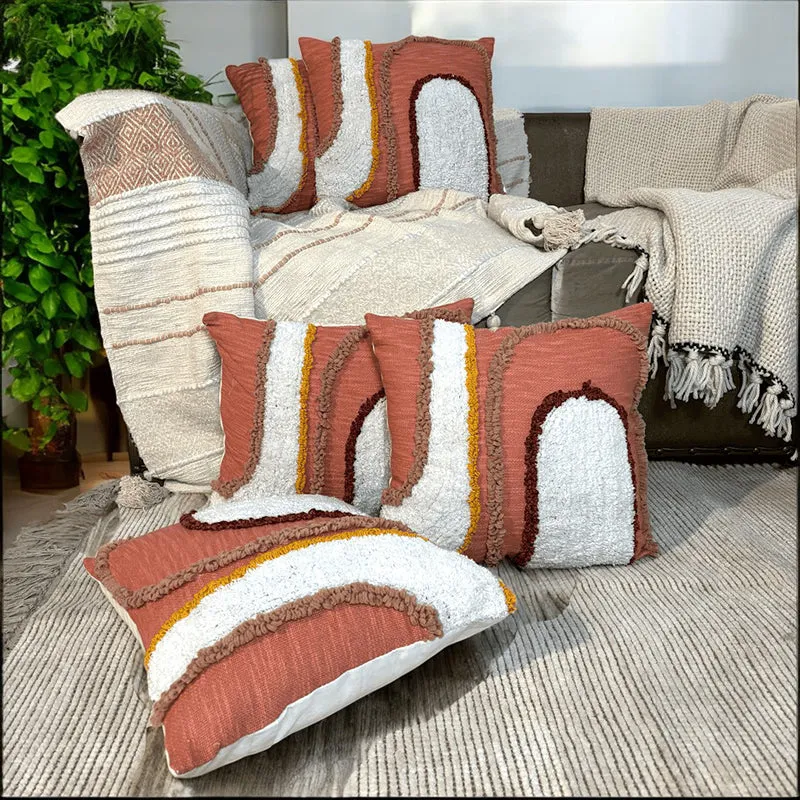 Velv Nest Tufted Cushion Cover Set - Set Of Five media 1