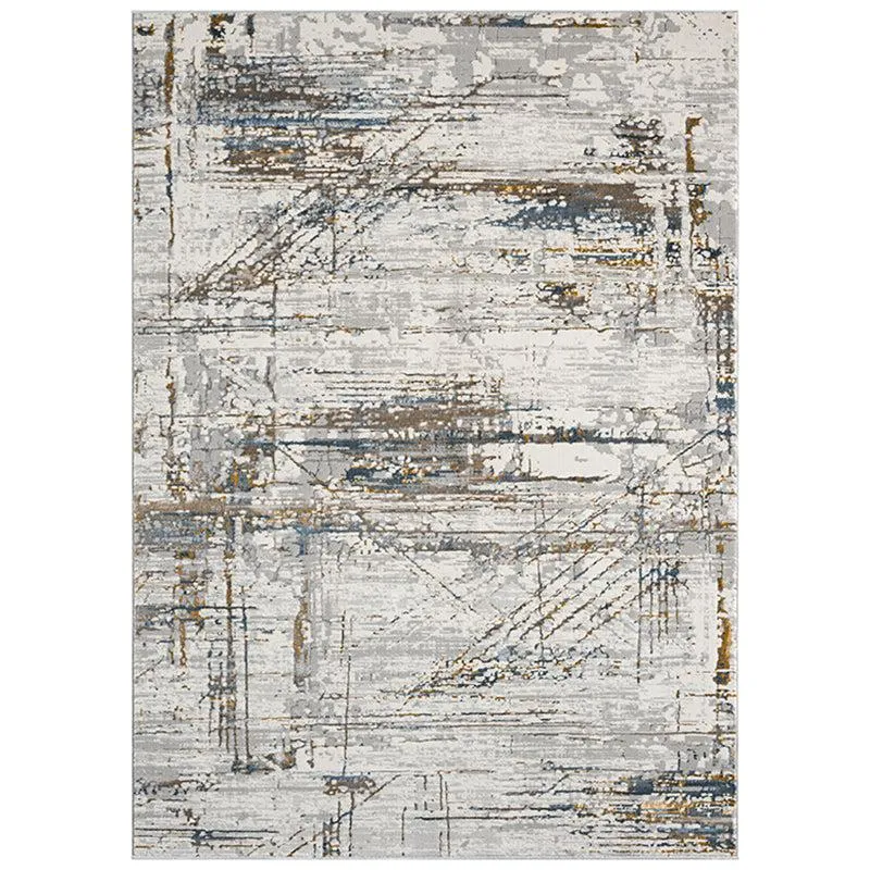 Piera Abstract Carpet - White & Grey media 1