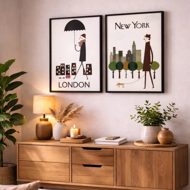 Major Cities Wall Art - Set Of Two media 3