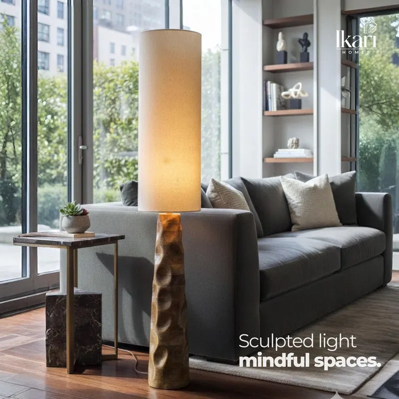 Tall White Mango Wood Floor Lamp media 9