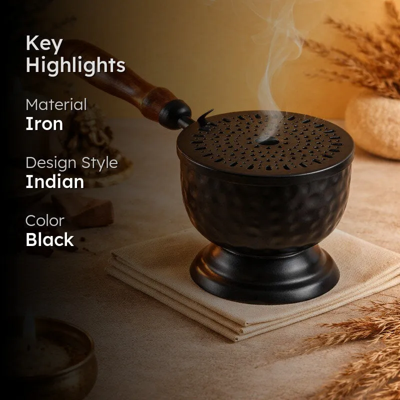 Dhyan Deep Incense Holder - Black media 2