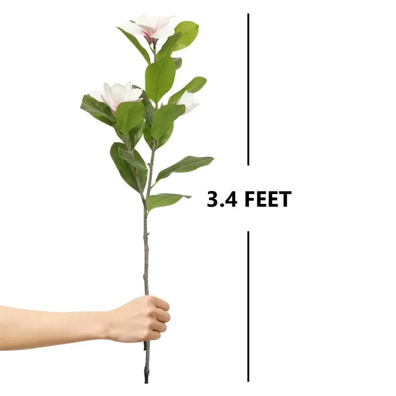 Leafio Artificial Mangolia Plant - 3.3 Feet media 7