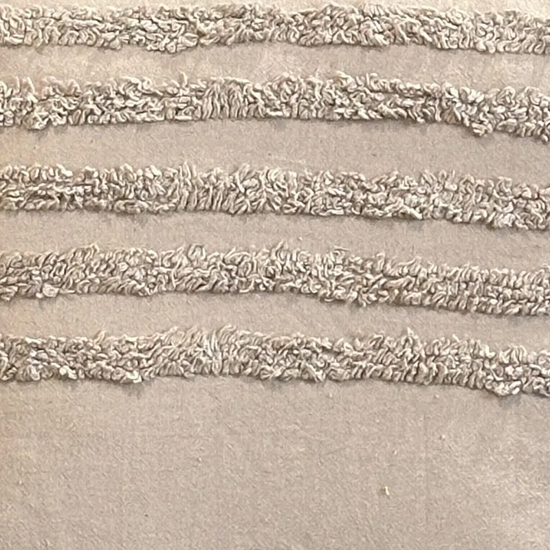 Thea Stripe Tufted Cushion Cover (Beige) - Set Of Two media 4